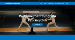 Desktop Screenshot of birminghamfencingclub.org.uk