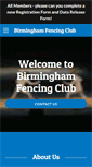 Mobile Screenshot of birminghamfencingclub.org.uk
